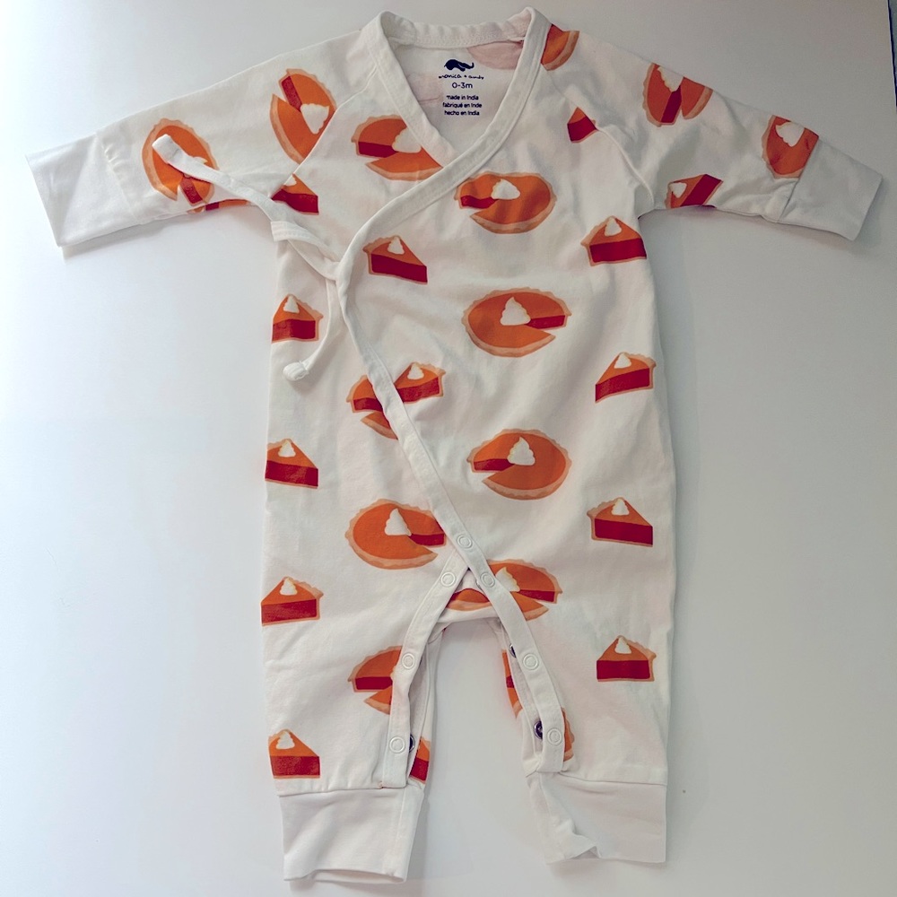 Monica & Andy Pumpkin Pie Kimono One-Piece 0-3